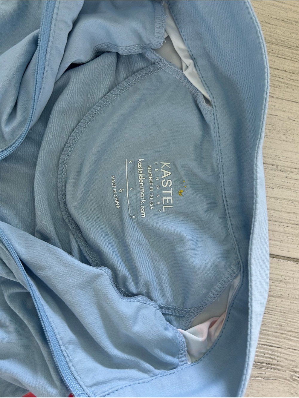 Kastel Denmark equestrian sunshirt-Light Blue Floral . Small Like- new - Picture 3 of 4